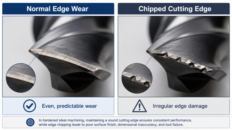 normal wear vs chipped end mill cutting edge.jpg normal wear vs chipped end mill cutting edge.jpg