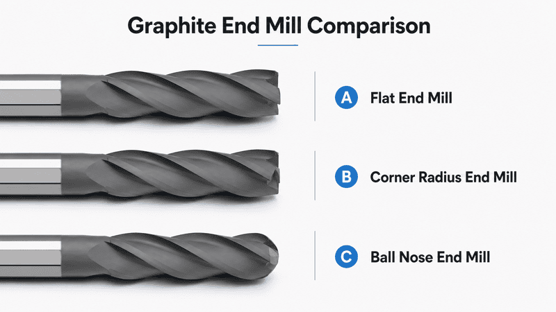 flat corner radius ball nose graphite end mill comparison.png flat corner radius ball nose graphite end mill comparison.png