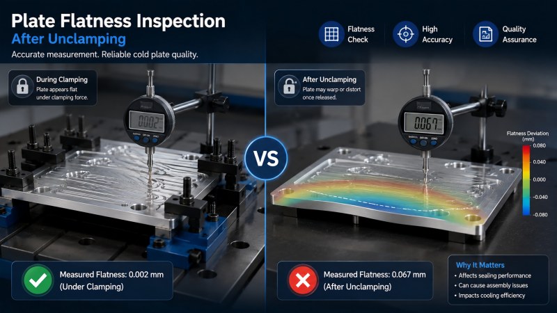 cold plate flatness inspection after unclamping.jpg cold plate flatness inspection after unclamping.jpg