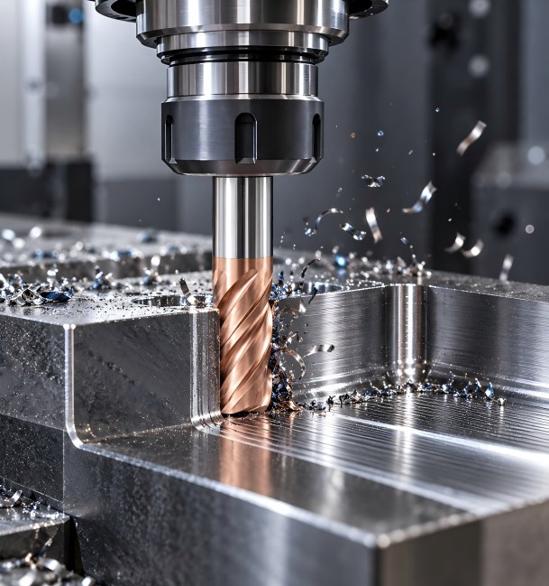 UEX high performance carbide end mill for mold steel