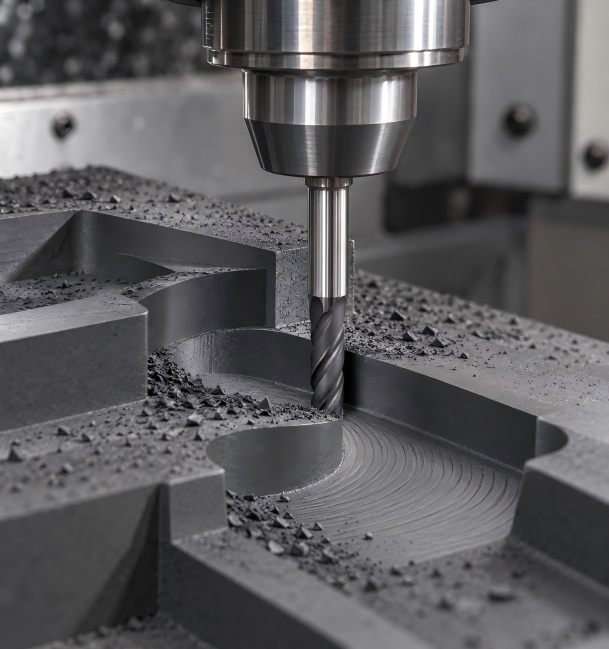 MEX carbide end mill for graphite machining