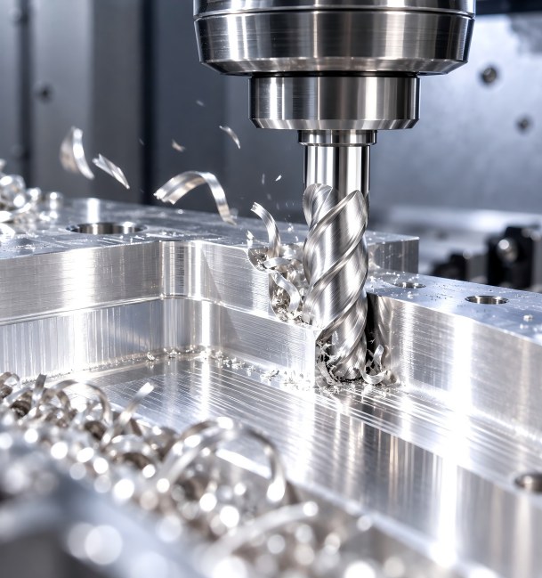 AEX carbide end mill for aluminum machining