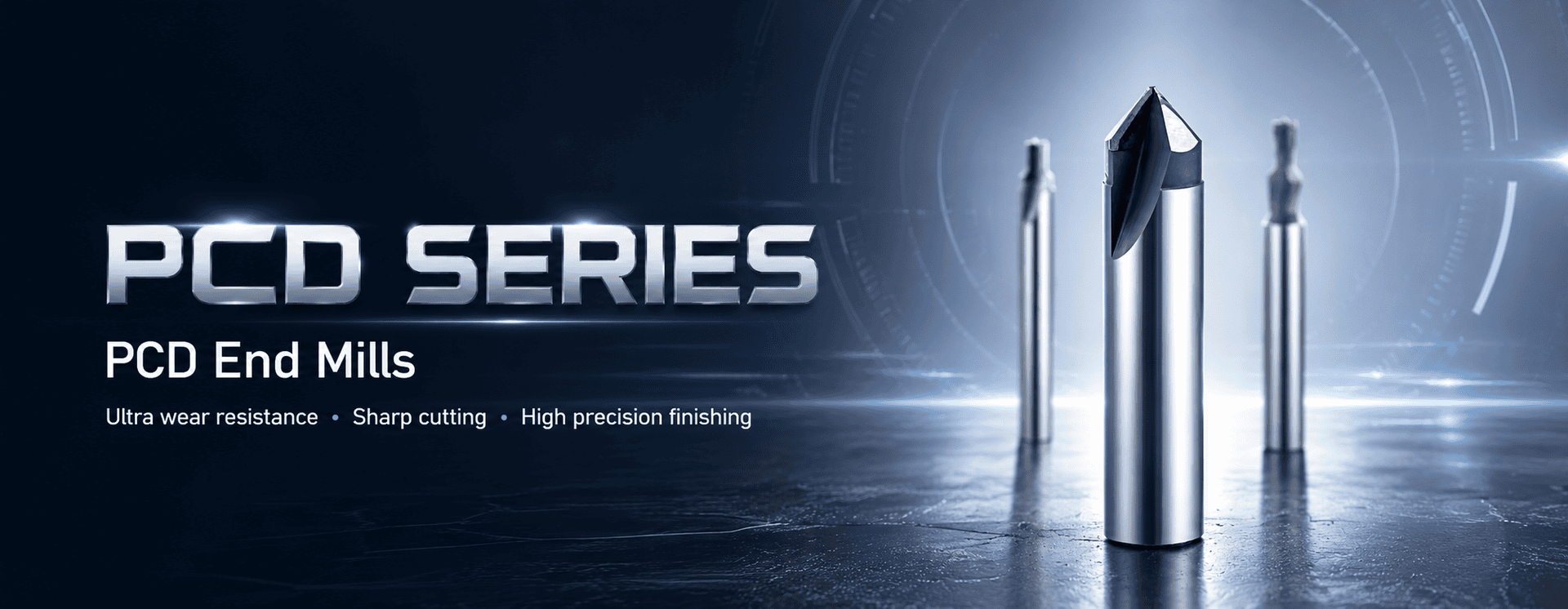 PCD diamond end mill