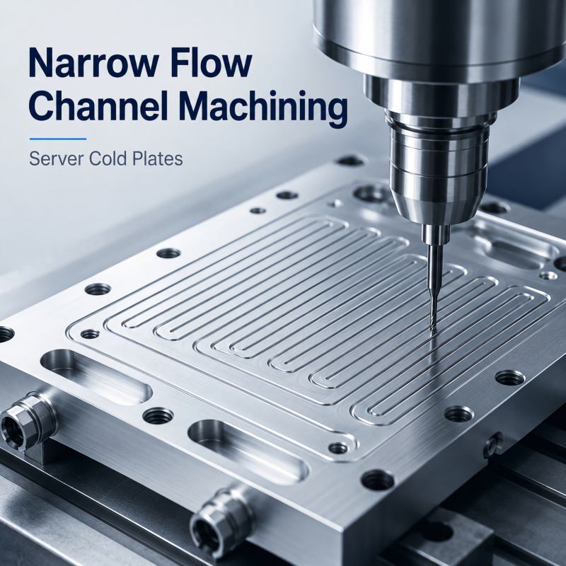 How to Machine Narrow Flow Channels in Server Cold Plates