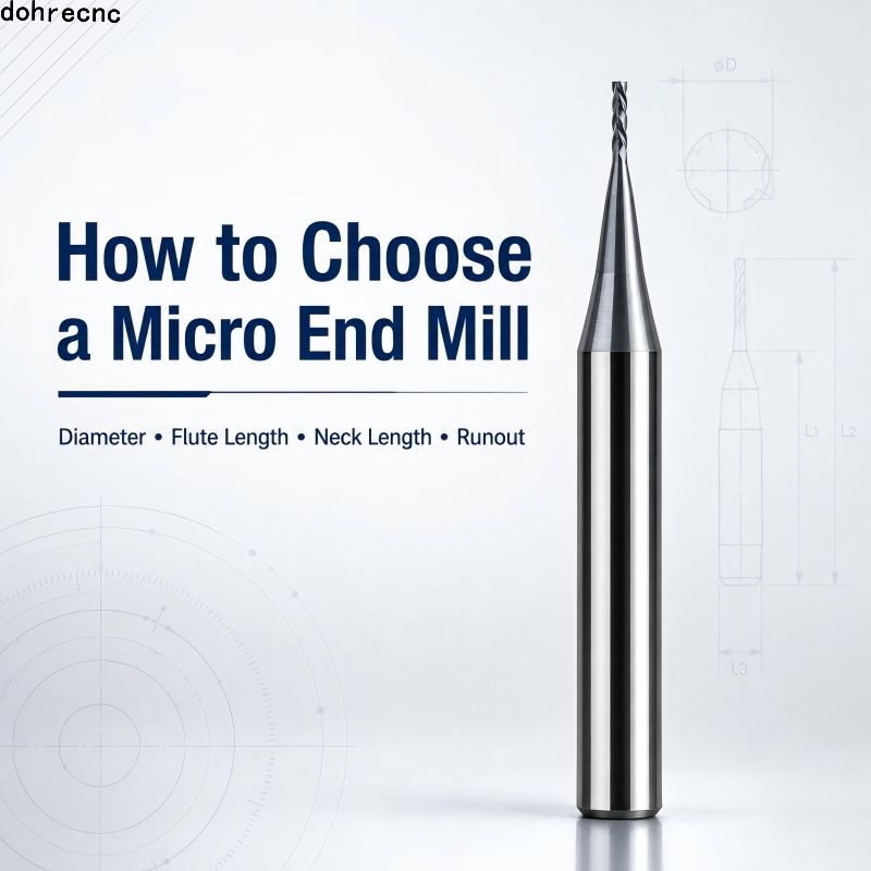 How to Choose a Micro End Mill: Diameter, Flute Length, Neck Length, and Runout