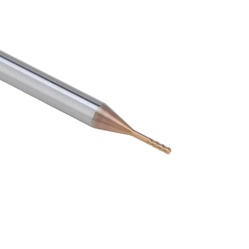 Solid Carbide Long Neck Corner Radius End Mill for Deep Groove Machining