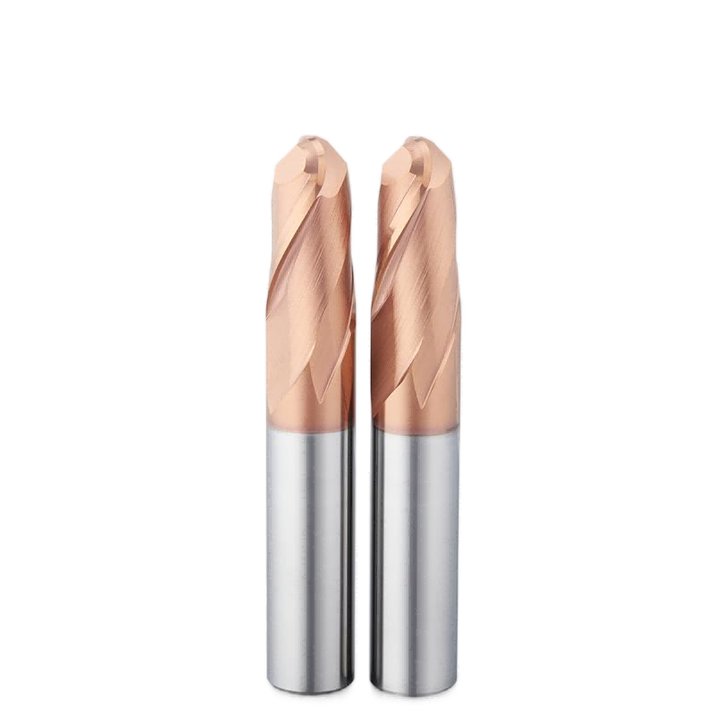 UEX 2 Flutes Ball Nose End Mill For Mold Steel Up To HRC60
