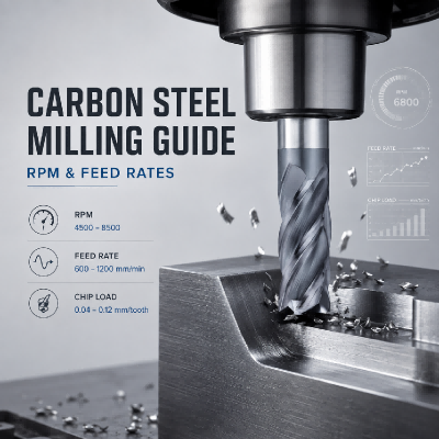 Carbon Steel Milling Guide: Balancing RPM and Feed Rates
