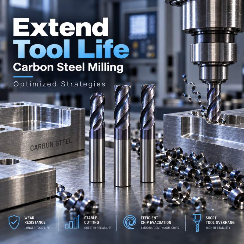 How to Extend Tool Life in Carbon Steel Milling Through Optimized Strategies